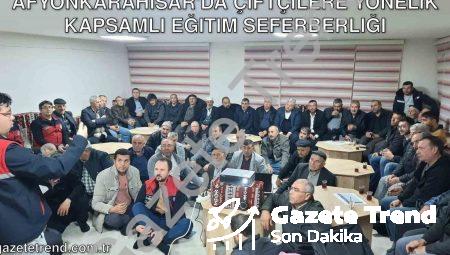 Afyonkarahisar’da Çiftçilere Yönelik Kapsamlı Eğitim Seferberliği
