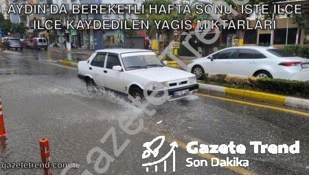 Aydın’da Bereketli Hafta Sonu: İşte İlçe İlçe Kaydedilen Yağış Miktarları