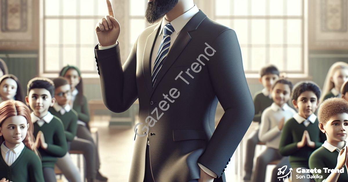 "Hisarcık Kaymakamı Atam'dan Özel Öğrencilere Anlamlı Jest" başlıklı haber için fotorealistik, profe