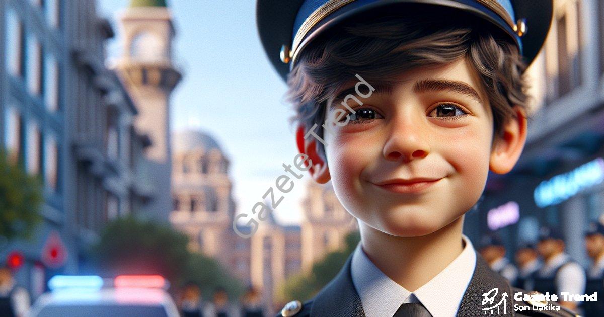 "Muğla'da Engel Tanımayan Hayal: Hamza Bir Günlüğüne Polis Oldu" başlıklı haber için fotorealistik,