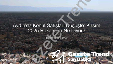 Aydın’da Konut Satışları Düşüşte: Kasım 2025 Rakamları Ne Diyor?