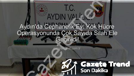 Aydın’da Cephanelik Ev: Kök Hücre Operasyonunda Çok Sayıda Silah Ele Geçirildi!
