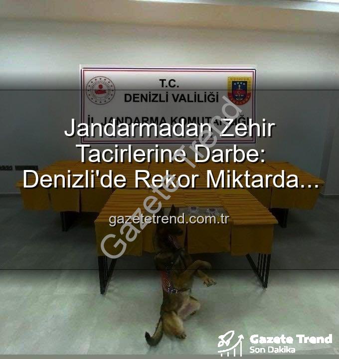 sentetik uyuşturucu - Jandarmadan Zehir Tacirlerine Darbe: Denizli'de Rekor Miktarda Sentetik Uyuşturucu Ele Geçirildi