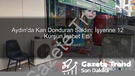 Aydın’da Kan Donduran Saldırı: İşyerine 12 Kurşun İsabet Etti!