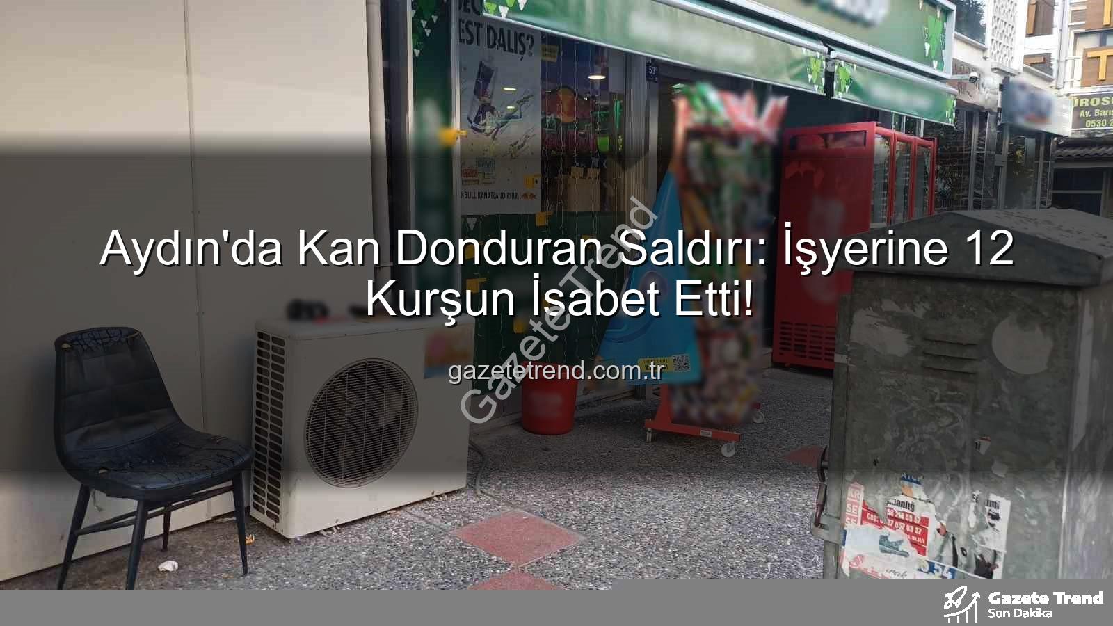 işyerine silahlı saldırı - Aydın'da Kan Donduran Saldırı: İşyerine 12 Kurşun İsabet Etti!