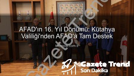 Kütahya AFAD’dan Vali Işın’a Ziyaret: 16. Yıl Dönümünde Afet Hazırlık Vurgusu
