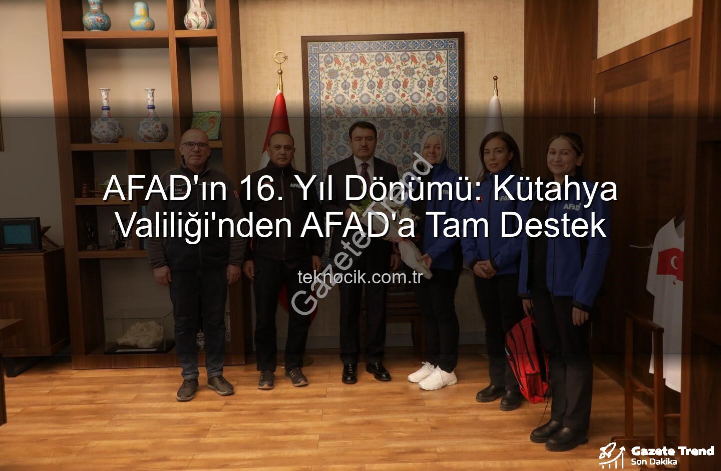 Kütahya AFAD - Kütahya AFAD'dan Vali Işın'a Ziyaret: 16. Yıl Dönümünde Afet Hazırlık Vurgusu